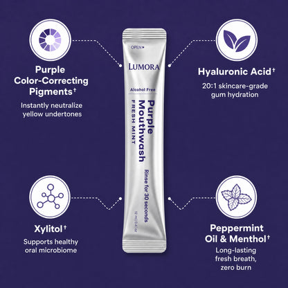 Bain de bouche violet Lumora™